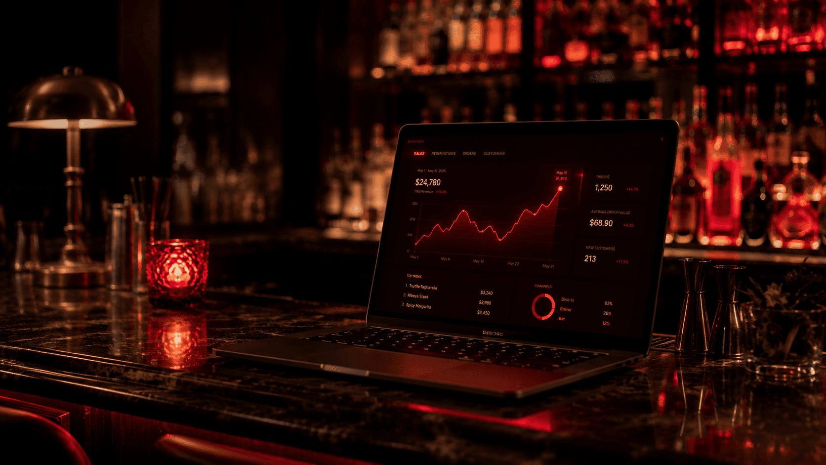 Dashboard web de gestión